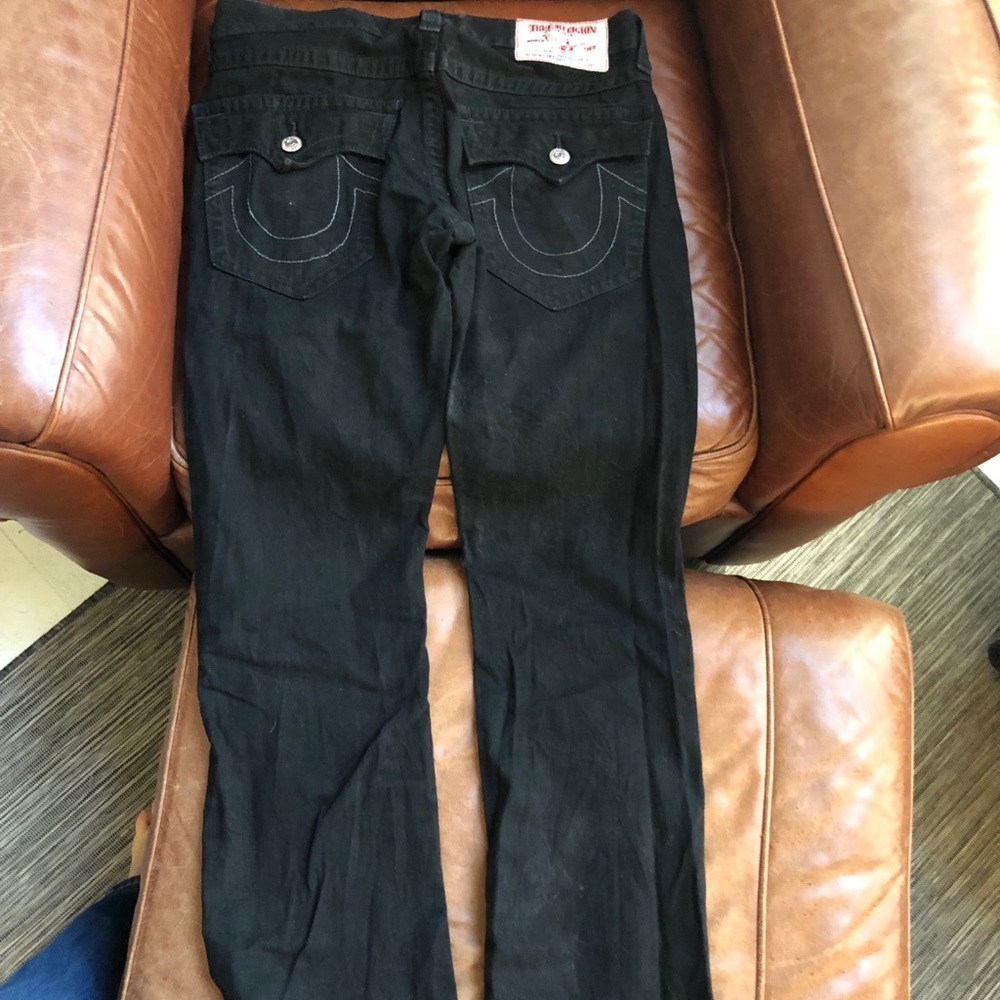 Men’s True Religion Black Straight Leg Jeans
